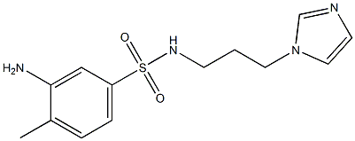 3-amino-N-[3-(1H-imidazol-1-yl)propyl]-4-methylbenzene-1-sulfonamide Struktur