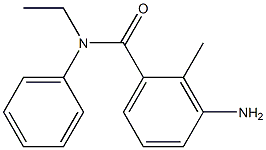 3-amino-N-ethyl-2-methyl-N-phenylbenzamide Struktur