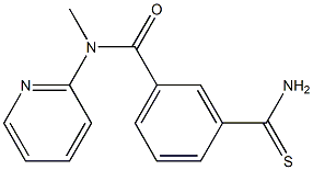 3-carbamothioyl-N-methyl-N-(pyridin-2-yl)benzamide Struktur