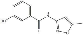 3-hydroxy-N-(5-methyl-1,2-oxazol-3-yl)benzamide Struktur