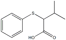 3-methyl-2-(phenylsulfanyl)butanoic acid Struktur