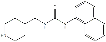 3-naphthalen-1-yl-1-(piperidin-4-ylmethyl)urea Struktur