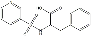 3-phenyl-2-(pyridine-3-sulfonamido)propanoic acid Struktur