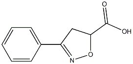 3-phenyl-4,5-dihydro-1,2-oxazole-5-carboxylic acid Struktur