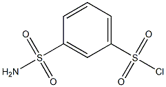 3-sulfamoylbenzene-1-sulfonyl chloride Struktur