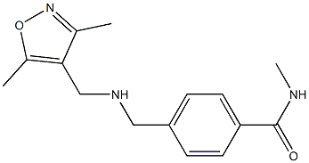 4-({[(3,5-dimethyl-1,2-oxazol-4-yl)methyl]amino}methyl)-N-methylbenzamide Struktur