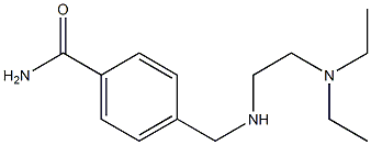 4-({[2-(diethylamino)ethyl]amino}methyl)benzamide Struktur