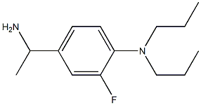 4-(1-aminoethyl)-2-fluoro-N,N-dipropylaniline Struktur