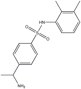 4-(1-aminoethyl)-N-(2,3-dimethylphenyl)benzene-1-sulfonamide Struktur