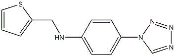 4-(1H-1,2,3,4-tetrazol-1-yl)-N-(thiophen-2-ylmethyl)aniline Struktur