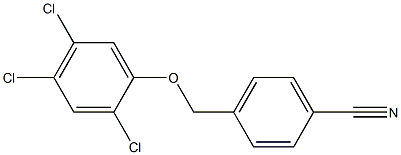 4-(2,4,5-trichlorophenoxymethyl)benzonitrile Struktur