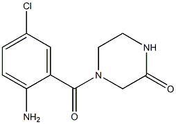 4-(2-amino-5-chlorobenzoyl)piperazin-2-one Struktur