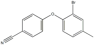 4-(2-bromo-4-methylphenoxy)benzonitrile Struktur