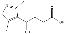 4-(3,5-dimethyl-1,2-oxazol-4-yl)-4-hydroxybutanoic acid Struktur