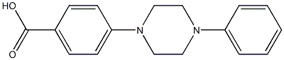 4-(4-phenylpiperazin-1-yl)benzoic acid Struktur