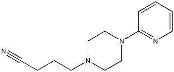 4-(4-pyridin-2-ylpiperazin-1-yl)butanenitrile Struktur