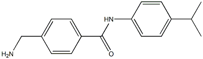 4-(aminomethyl)-N-[4-(propan-2-yl)phenyl]benzamide Struktur