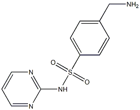 4-(aminomethyl)-N-pyrimidin-2-ylbenzenesulfonamide Struktur