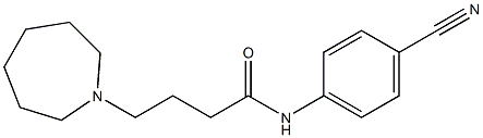 4-(azepan-1-yl)-N-(4-cyanophenyl)butanamide Struktur