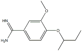 4-(butan-2-yloxy)-3-methoxybenzene-1-carboximidamide Struktur