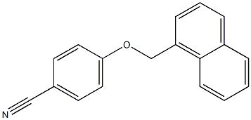 4-(naphthalen-1-ylmethoxy)benzonitrile Struktur