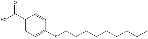 4-(nonylsulfanyl)benzoic acid Struktur