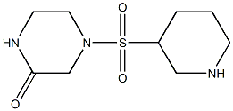 4-(piperidin-3-ylsulfonyl)piperazin-2-one Struktur