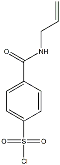 4-(prop-2-en-1-ylcarbamoyl)benzene-1-sulfonyl chloride Struktur