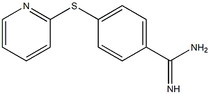 4-(pyridin-2-ylsulfanyl)benzene-1-carboximidamide Struktur