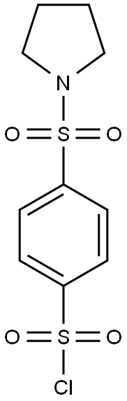 4-(pyrrolidine-1-sulfonyl)benzene-1-sulfonyl chloride Struktur