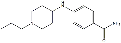 4-[(1-propylpiperidin-4-yl)amino]benzamide Struktur