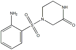 4-[(2-aminophenyl)sulfonyl]piperazin-2-one Struktur