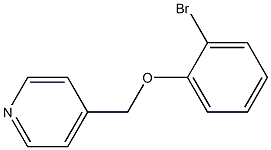 4-[(2-bromophenoxy)methyl]pyridine Struktur