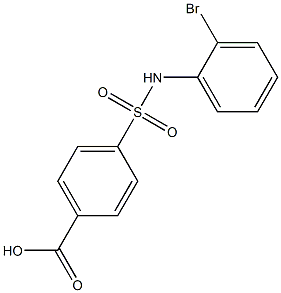 4-[(2-bromophenyl)sulfamoyl]benzoic acid Struktur