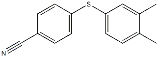 4-[(3,4-dimethylphenyl)sulfanyl]benzonitrile Struktur