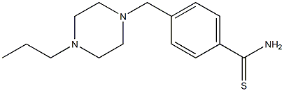 4-[(4-propylpiperazin-1-yl)methyl]benzenecarbothioamide Struktur