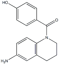 4-[(6-amino-1,2,3,4-tetrahydroquinolin-1-yl)carbonyl]phenol Struktur