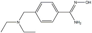 4-[(diethylamino)methyl]-N'-hydroxybenzenecarboximidamide Struktur