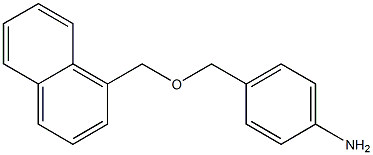 4-[(naphthalen-1-ylmethoxy)methyl]aniline Struktur