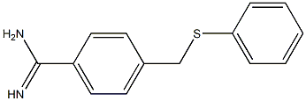 4-[(phenylsulfanyl)methyl]benzene-1-carboximidamide Struktur