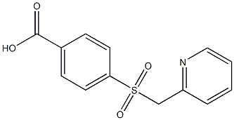 4-[(pyridin-2-ylmethyl)sulfonyl]benzoic acid Struktur