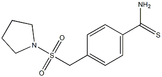 4-[(pyrrolidine-1-sulfonyl)methyl]benzene-1-carbothioamide Struktur