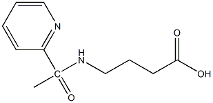 4-[1-(pyridin-2-yl)acetamido]butanoic acid Struktur