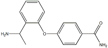 4-[2-(1-aminoethyl)phenoxy]benzamide Struktur