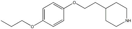 4-[2-(4-propoxyphenoxy)ethyl]piperidine Struktur