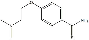 4-[2-(dimethylamino)ethoxy]benzenecarbothioamide Struktur