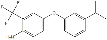 4-[3-(propan-2-yl)phenoxy]-2-(trifluoromethyl)aniline Struktur