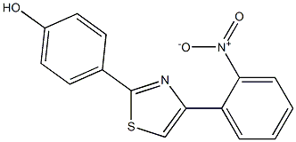 4-[4-(2-nitrophenyl)-1,3-thiazol-2-yl]phenol Struktur