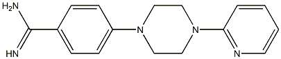 4-[4-(pyridin-2-yl)piperazin-1-yl]benzene-1-carboximidamide Struktur