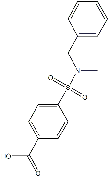 4-[benzyl(methyl)sulfamoyl]benzoic acid Struktur